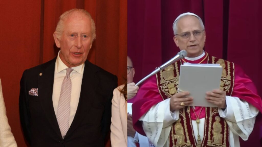 King Charles and Pope Leo XIV photo merge.