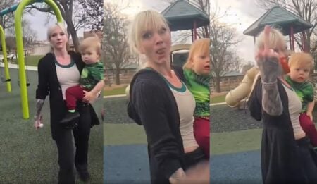 Rochester Racist woman calls child n word, camera man is a rapist