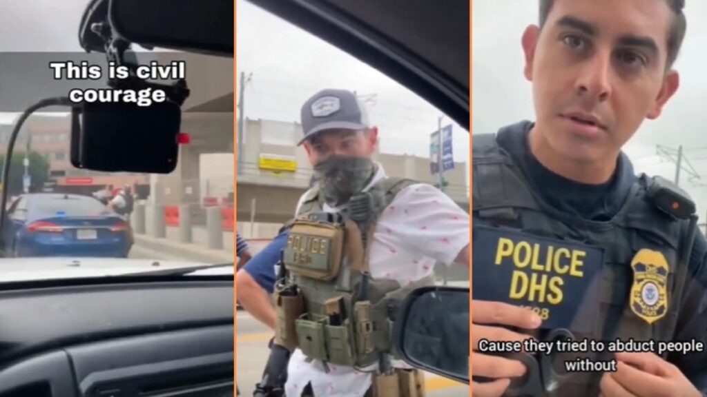 California Man Follows ICE Agents, and They're Not Happy 'ICE Has More Muscle than Brains'