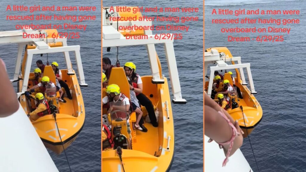 Dad and Daughter Rescued After Going Overboard on Florida Disney Cruise 'As a Parent We Rather Die Trying'