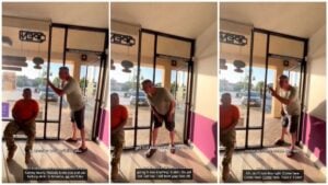 Crazy drunk racist White man harasses, threatens, and physically assaults hispanic woman