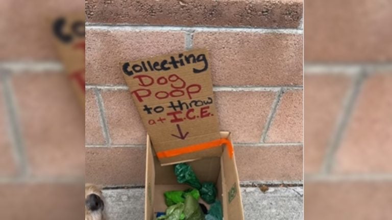 One Los Angeles Citizen Is Collecting Dog Feces to Use as a Weapon Against ICE Los Angeles Person Collecting Poop to Throw at ICE