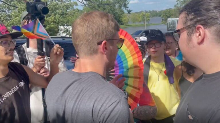 Christian Zealot Who Stormed Oklahoma Pride Gathering To Preach With Camera Told Off: ‘So Jesus Would Have Done This?’