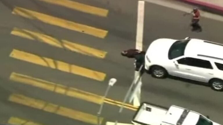 A picture of the Los Angeles protester.