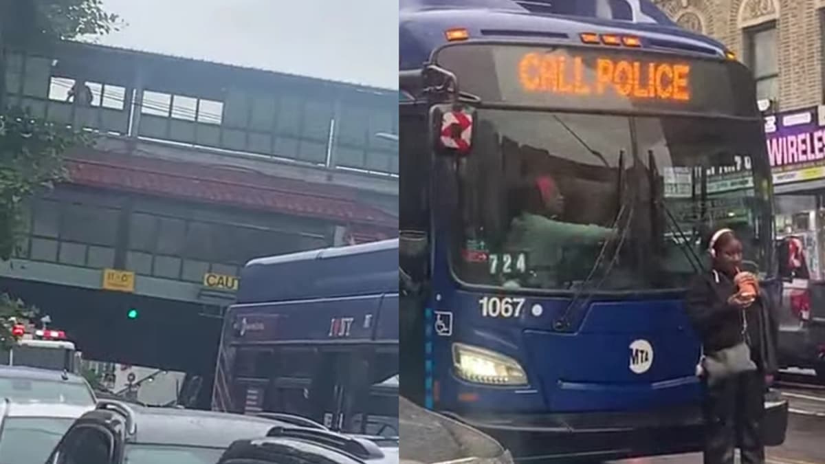 Furious New York Lady Halts Bus and Firetruck Over Petty Snub: ‘Call Police’