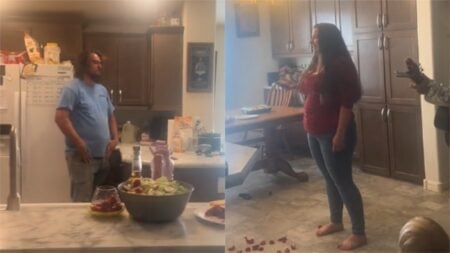 Arizona woman goes viral for anniversary surprise