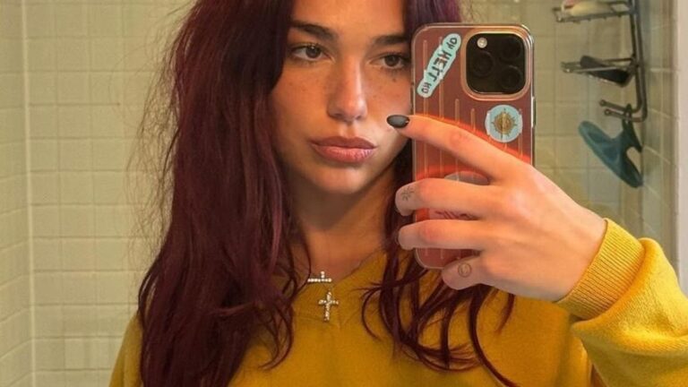 Dua Lipa selfie
