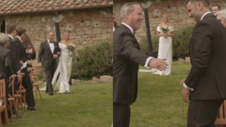 Florida bride has special moment with two fathers at wedding