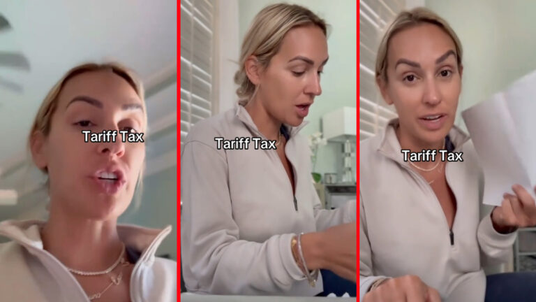 Florida Woman Dragged by Viewers After Receiving Surprise Tariff Bill, ‘This is Just Short-Term Suffering for Long-Term Gains’ florida tiktoker aivanelli getting a tariff bill