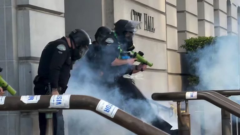 LA cops caught in friendly fire