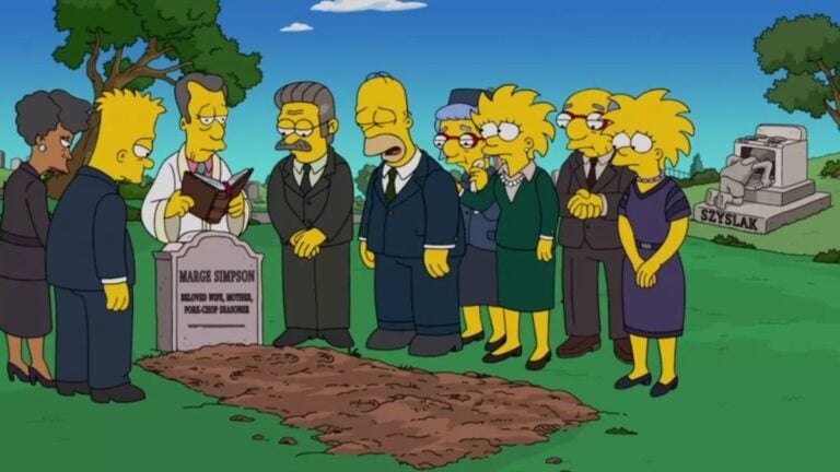 Funeral on The Simpsons