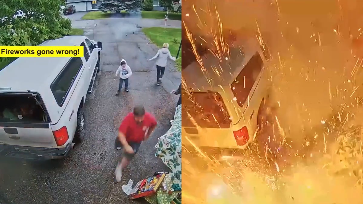 Kalispell Family Fireworks Show Turns Into a Garage Inferno Caught on Camera: ‘So Many Rookie Mistakes Here…’