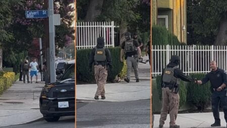 ICE Agents Raid Reseda Apartment Complex With Help From LAPD, 'Police and HSI Shaking Hands Should Tell You Everything You Need to Know'