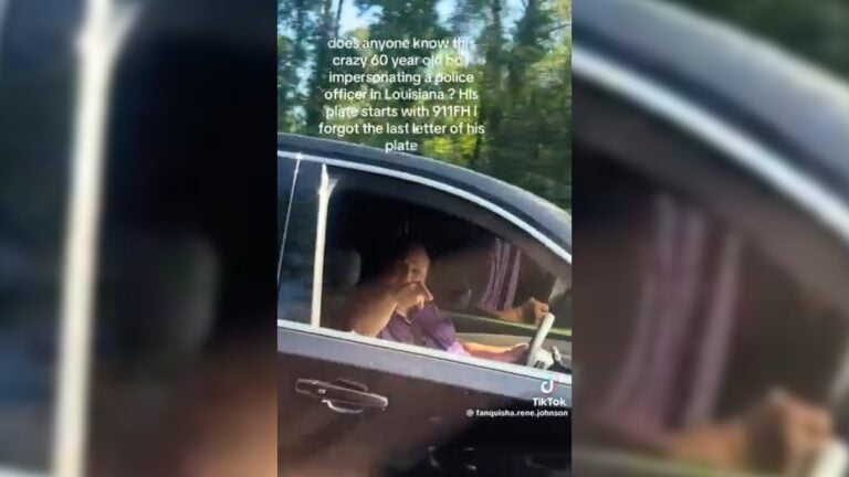 Fake Cop chasing woman in Louisiana