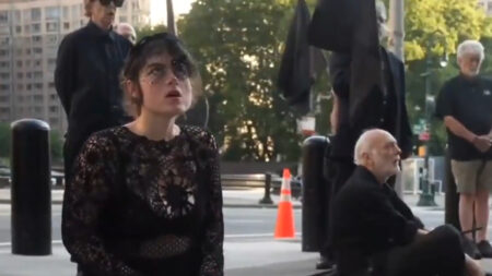 Black-Clad Protesters Cry Out in Mourning for America Outside NYC Courthouse: ‘Theater Kids at It Again'