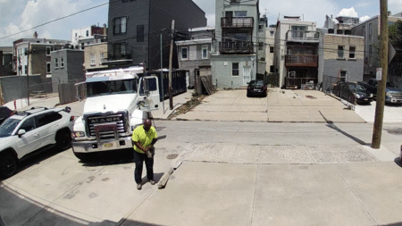New Jersey Truck Driver Breaks Driveway and Tries To Hide the Evidence