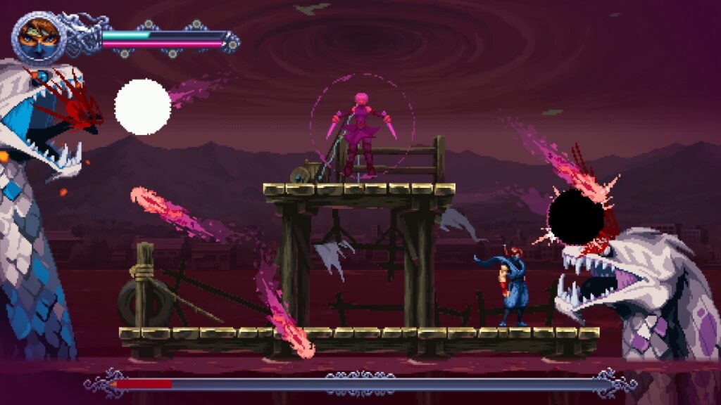 Kumori using her skills