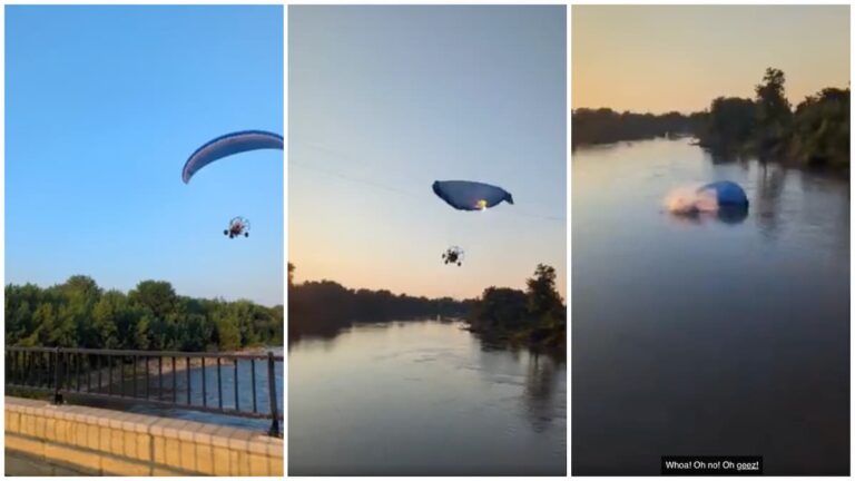 Powerglider Collides With Power Line and Crashes Into Red River in Minnesota