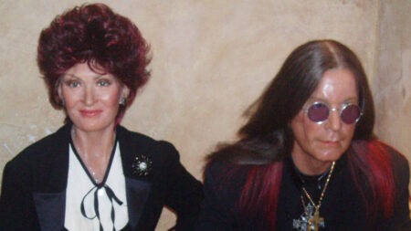 Sharon Osbourne and husband Ozzy Osbourne years before his death.