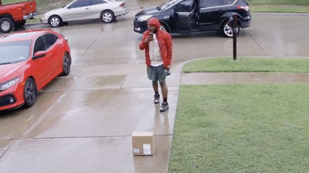 Texas Amazon Driver Leaves Package To Get Soaking Wet on Driveway During Rainy Weather
