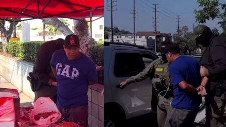 A picture of the California street vendor.
