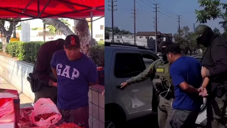 A picture of the California street vendor.