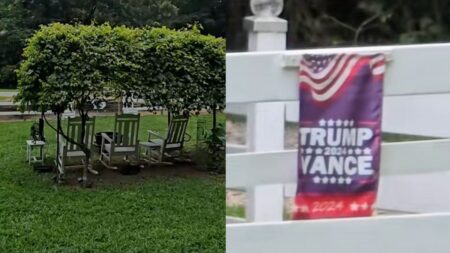 TikTok Backs Guest Who Left North Carolina Airbnb Over Trump Sign: ‘I Would Feel Unsafe Staying There’ Airbnb showing Trump sign