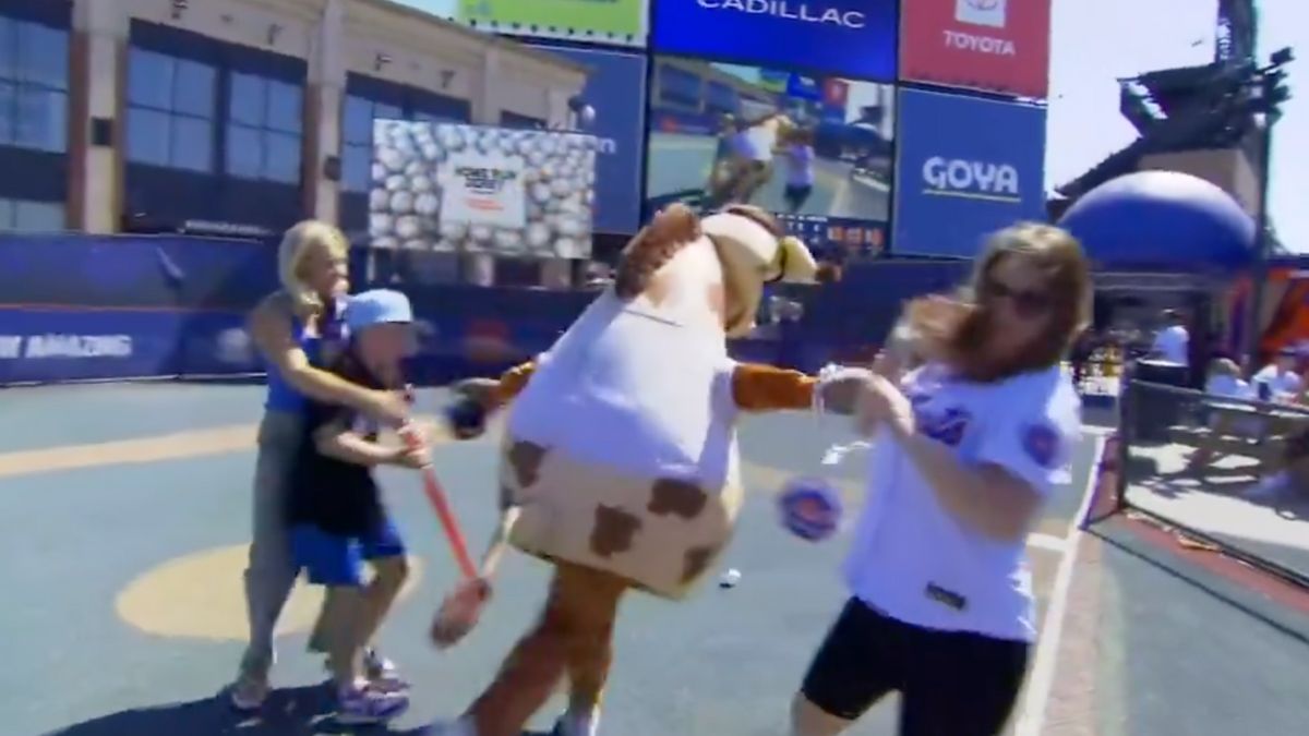 Bronx Giraffe Steals A Child’s Mets Belongings: ‘Should Have Hit Him With A Stiff Chair Shot!’