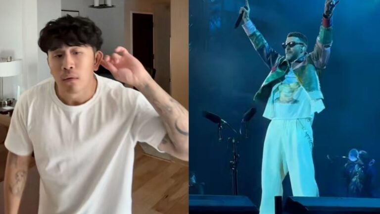TikToker mocking Justin Timberlake's concert