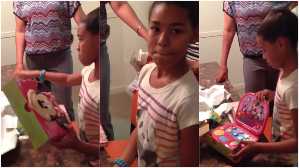 Michigan Girl Dies Inside After Dad Gifts Her Minnie Laptop Instead of Mini Laptop, ‘Ruining Your Child’s Birthday is So Funny’ Minnie laptop as a dad joke