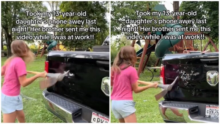 13-Year-Old Wisconsin Girl Smashes Vehicle with Pickaxe Because Her Parents Took Her Phone Away: ‘I See a Child Who Isn’t Familiar with Consequences’ 13-Year-Old Wisconsin Girl Smashes Vehicle with Pickaxe Because Her Parents Took Her Phone Away