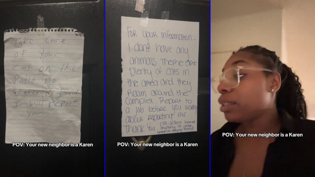 Alabama Woman Targeted By Karen Neighbor Over Cats She Doesn’t Own, ‘I’ve Never Heard Someone Threaten to Twist Fingers Off Before’ Alabama Woman Targeted By Karen Neighbor Over Cats She Doesn’t Own