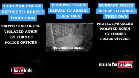 California Mom Posts TikTok explaining the moment her ex - a former police officer - broke into her home