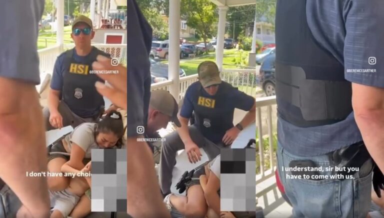 Heartbreaking Video from Peekskill, NY Shows Child Begging ICE Not to Take His Mother: ‘Heartless monsters’ ICE kidnap a child in New York