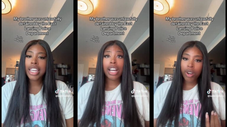 Michigan Woman Claims East Lansing Police Pepper Sprayed and Unlawfully Detained Her Brother: ‘They Didn’t Even Read Him His Rights’ Michigan Woman East Lansing Police Detainment