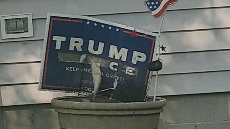 Minnesota MAGA Neighbor Hid His Torn-Up Trump Sign