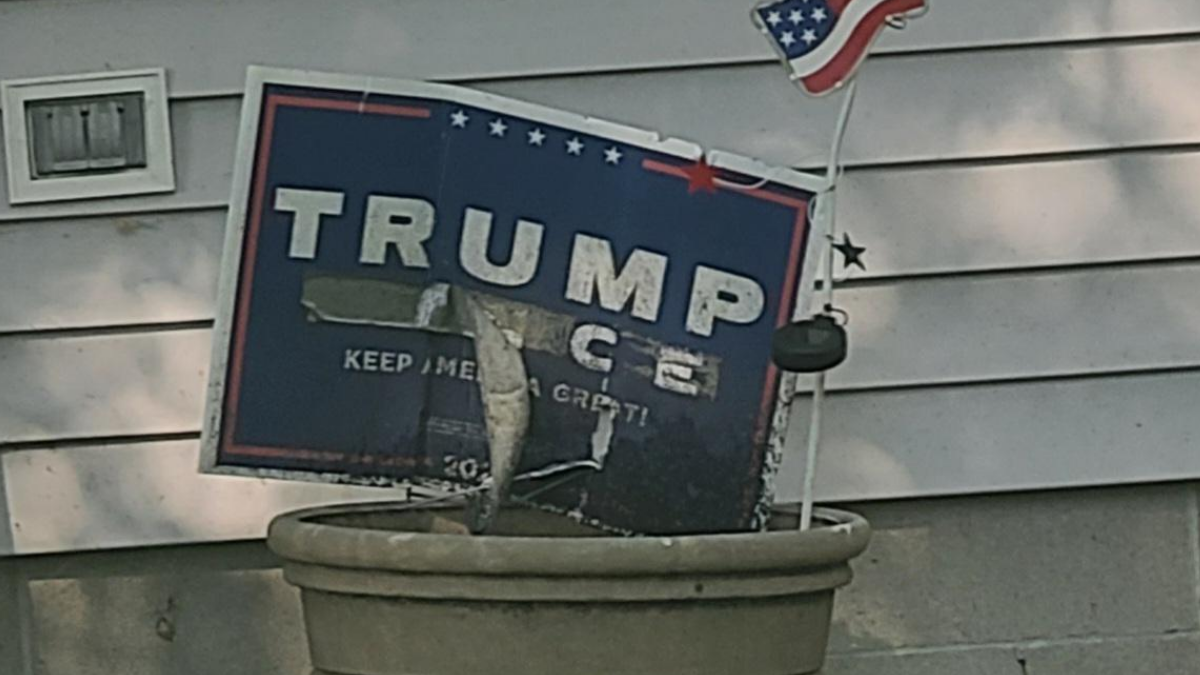 Minnesota MAGA Neighbor Hides His Beaten-Up Trump Sign: ‘The Symbolism…’