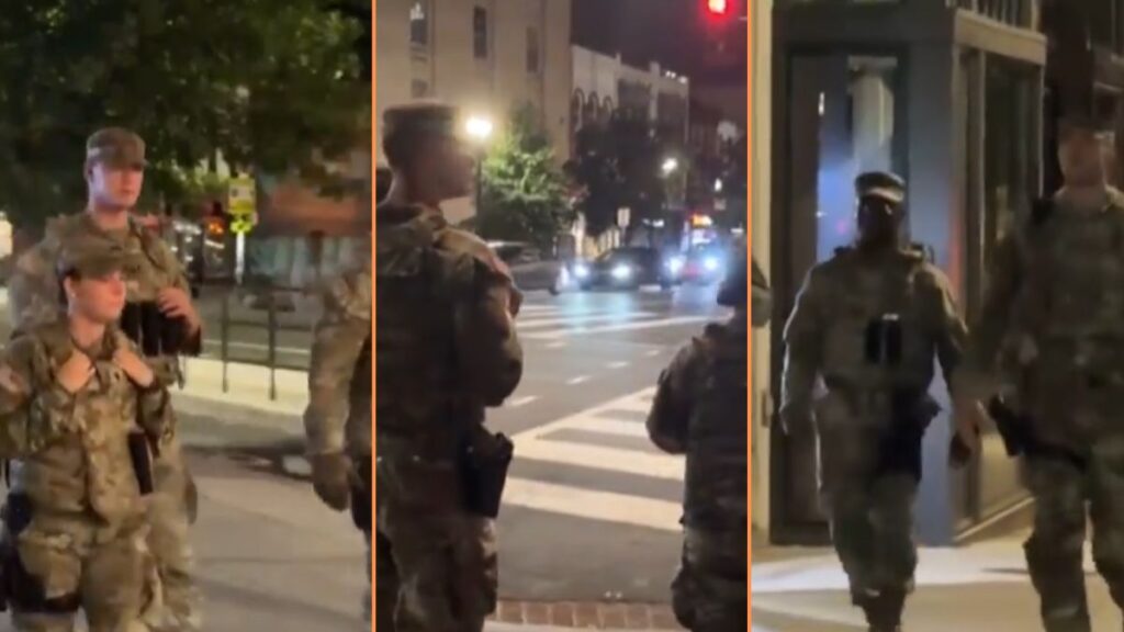 National Guard Members Spotted Carrying Firearms Around Washington DC Amidst Crime Crackdown, ‘I Don’t See This Going Well’ National Guard Members Spotted Carrying Firearms Around Washington DC Amindst Crime Crackdown, 'I Don't See This Going Well'