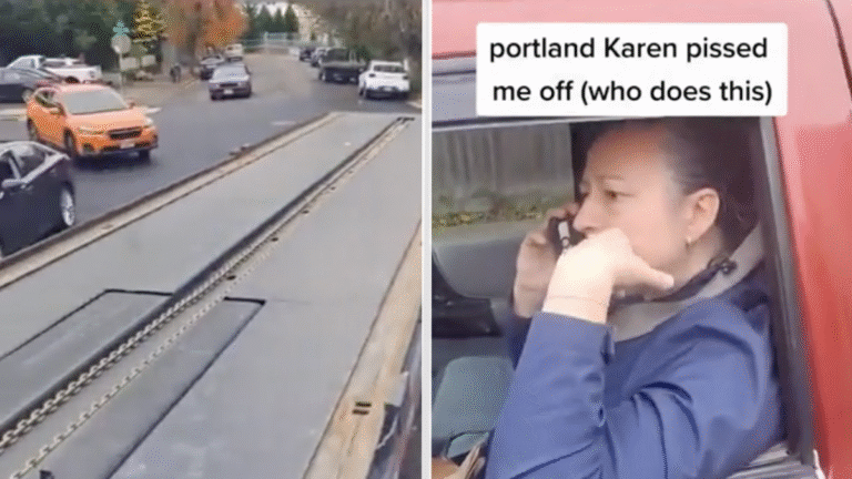 Portland Karen Causes Traffic Jam Because She Refuses To Back Up: ‘This Lady Pushes Doors When They Say Pull and Gets Mad’ Portland Karen Causes Traffic Jam Because She Refuses To Back Up