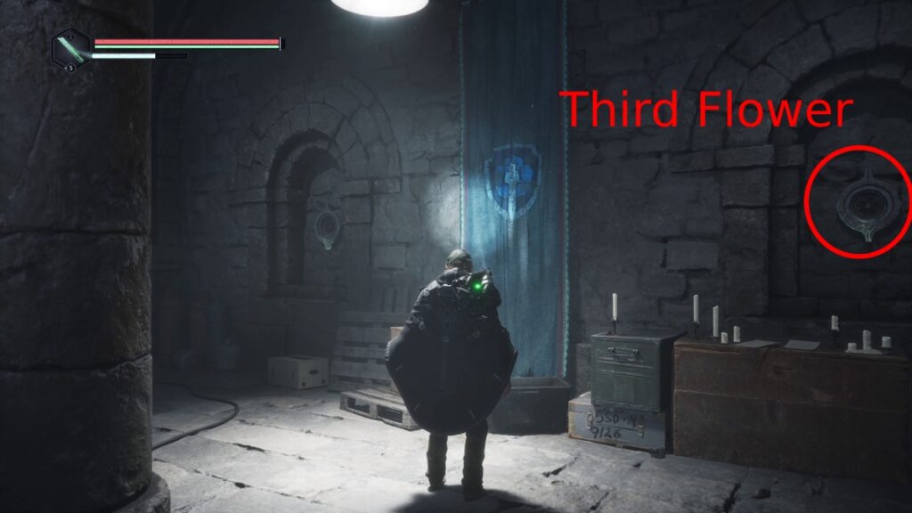 Third Ceramic Flower Location