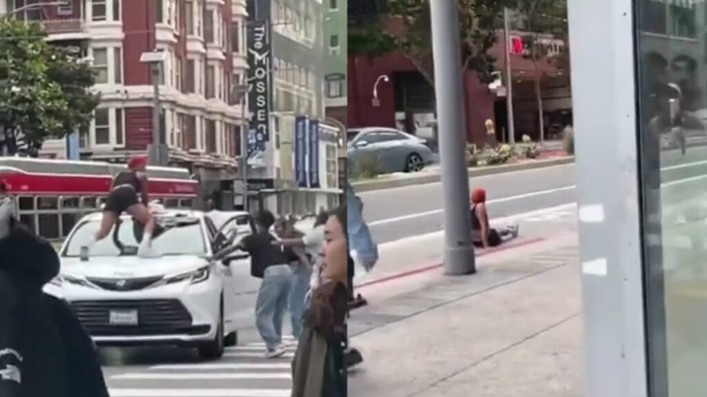 Reckless California Woman Slammed to the Ground After Twerking on Top Of Moving Car: ‘She Deserved That’ A picture of the California woman.