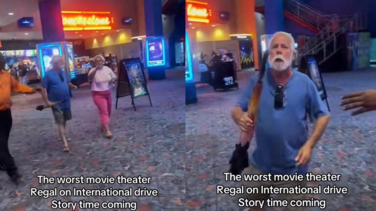 Black Florida Woman Kicked Out of Movie Theater After White Karen Couple Tries Hitting Her With Umbrella: ‘I Am So Exhausted’ A picture of the Florida Karen couple.