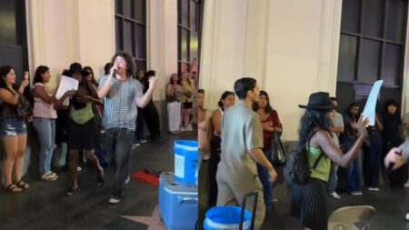 A picture of the Los Angeles Karen.