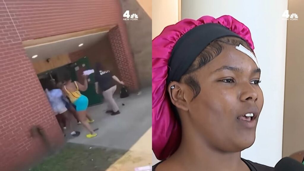 Furious New York Black Mother Attacks Daughter’s Bully With Stanley Cup Leaving Her With 17 Stitches: ‘I’m on Mom’s Side’ A picture of the New York fight.
