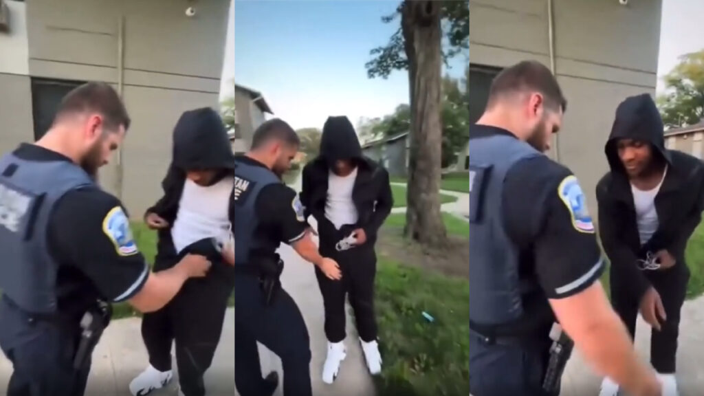 DC cops frisk black man