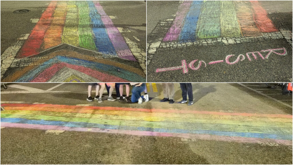 florida pride rainbow crosswalk war