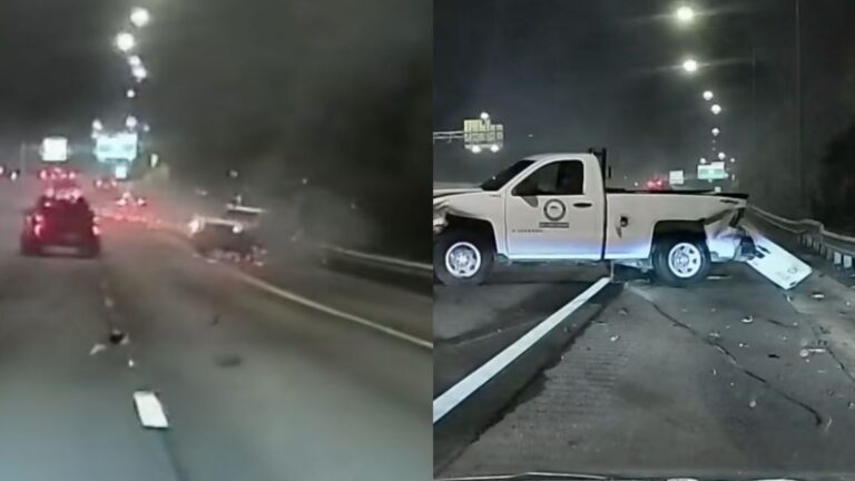 Fiery I-4 Crash Leaves Truck Mangled in Florida as Drivers Sound Alarm: ‘Night Drives Here Are Lethal’ Truck in accident in Florida