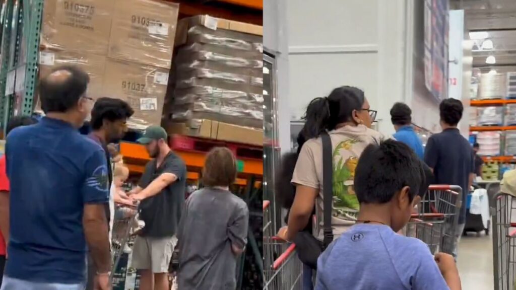 Indian families in Costco