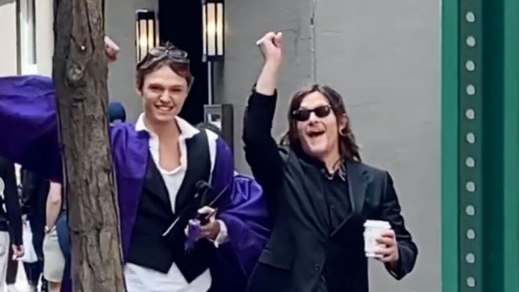 Norman Reedus and his son