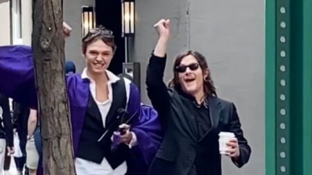 Norman Reedus and his son